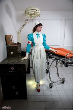Latex Catfish Florence Nightingale Costume