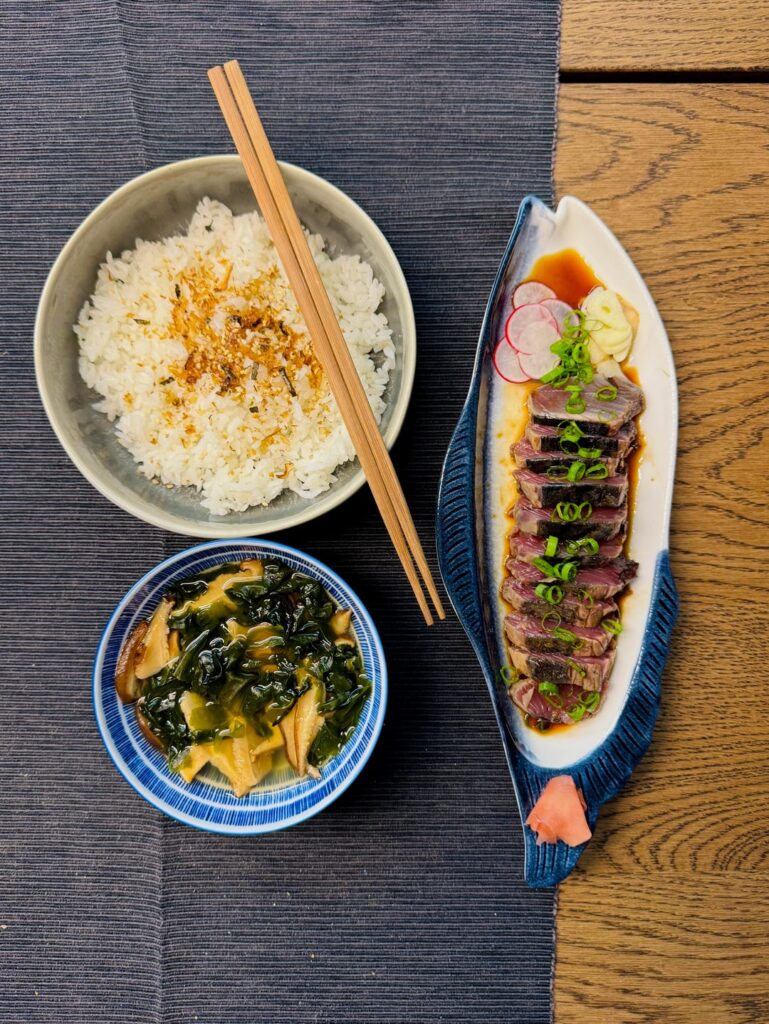 miso, bonito and rice meal set