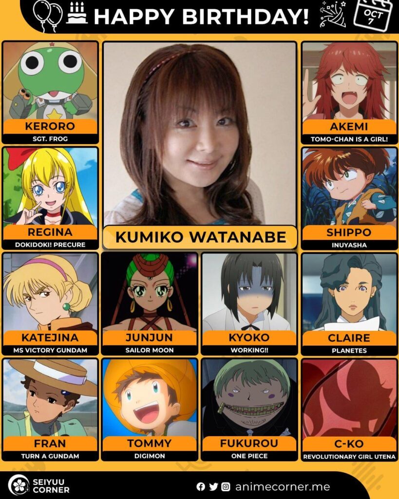 Happy 60th birthday Kumiko Watanabe!