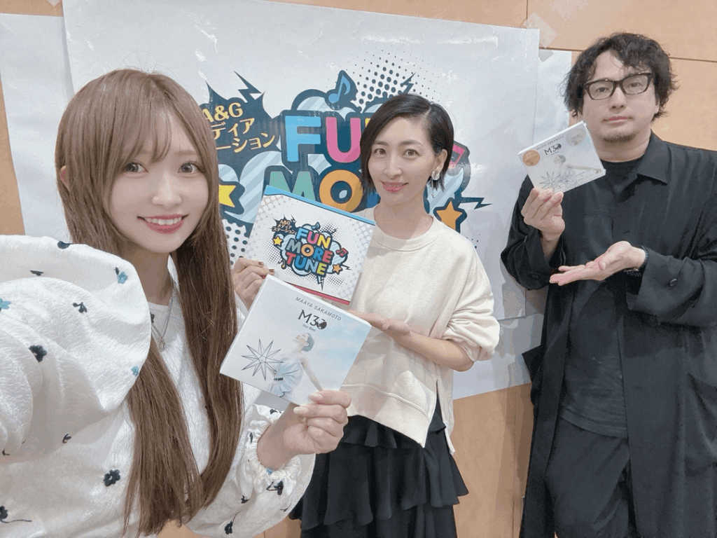 Shiraishi Haruka, Sakamoto Maaya, and Yasumoto Hiroki from FUN MORE TUNE