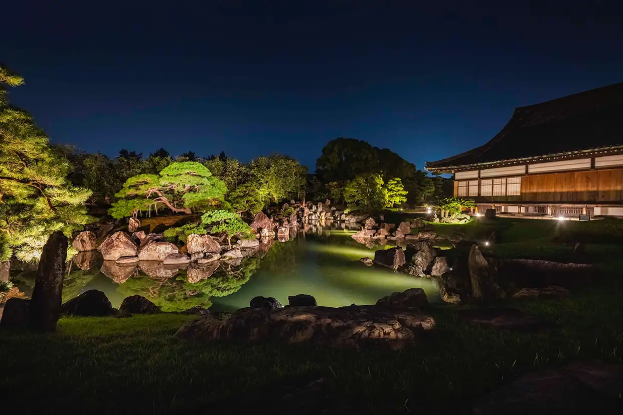 naked nijo castle 2025 moon viewing 03