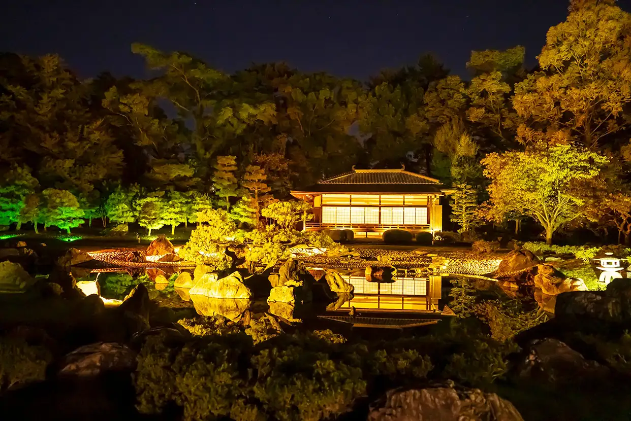 naked nijo castle 2025 moon viewing 05