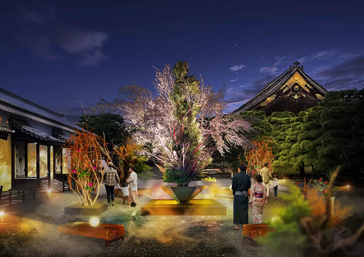 naked nijo castle 2025 moon viewing 08