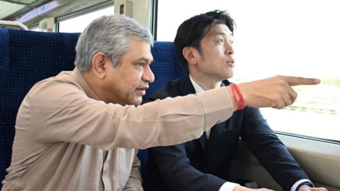 Garba Welcome To Bullet Train’s Surat Station Visit: Japanese Minister Shows Collaboration’s On Track | India News