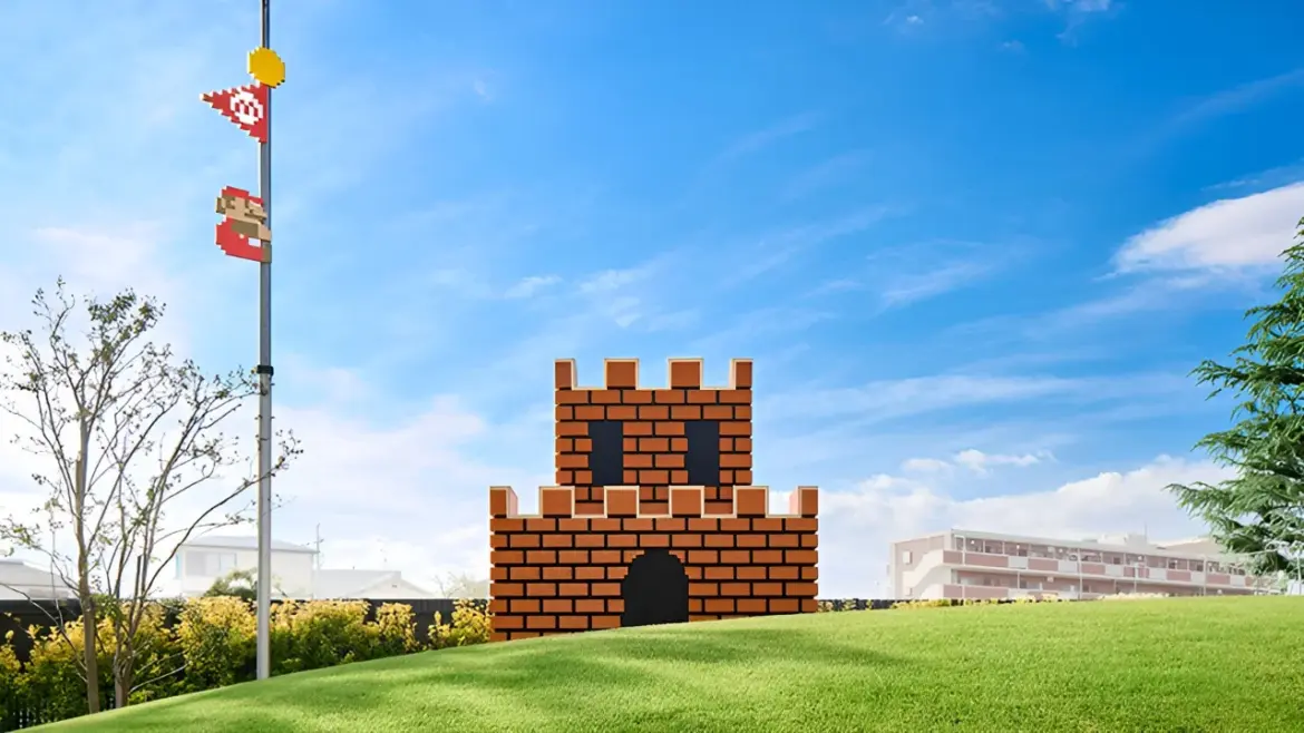 Kyoto’s Nintendo Museum adds new Super Mario Bros. “Goal Pole” photo spot nintendo museum new mario castle pole 1