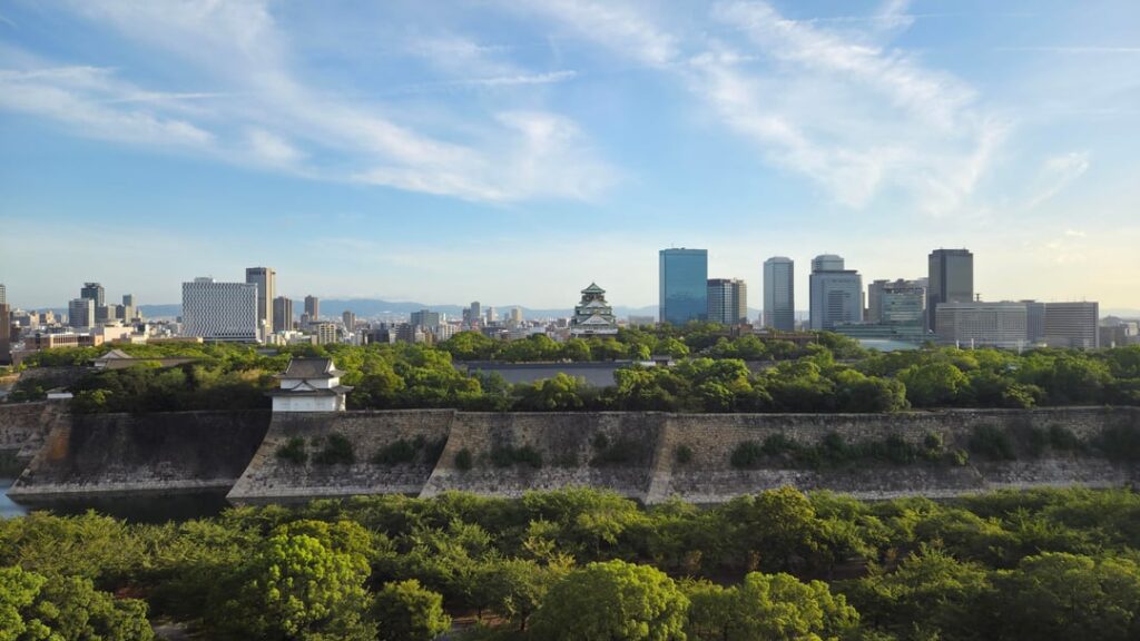 My Morning View In Osaka Japan.