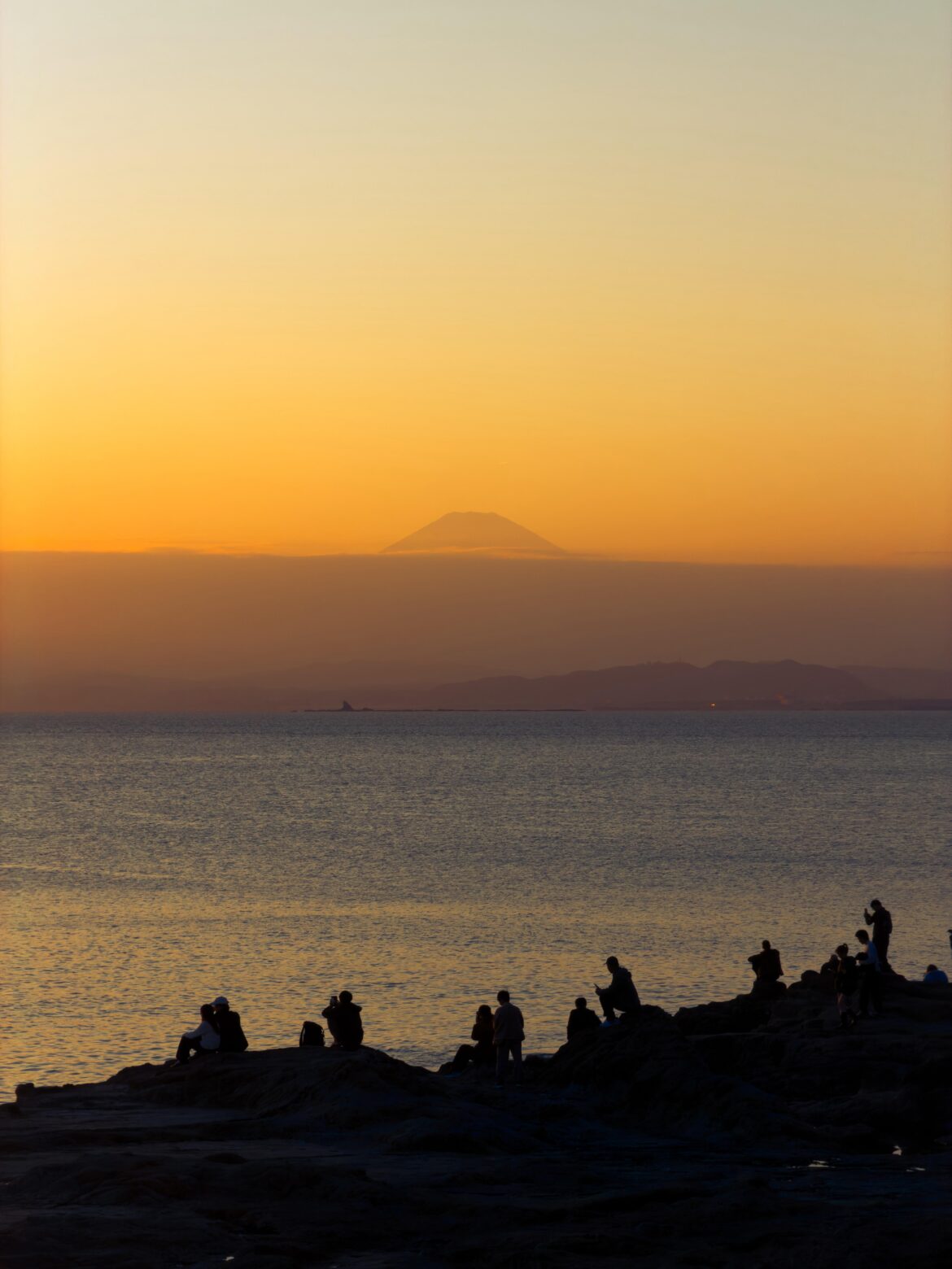 My Fuji from Enoshima island during sunset.