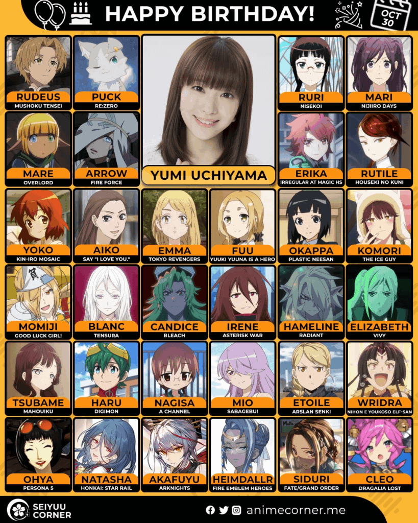 Happy 38th birthday to Yumi Uchiyama!