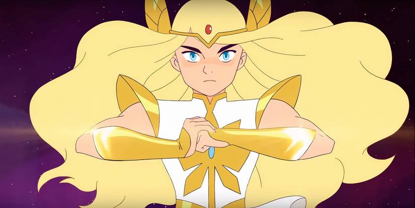 She-Ra transforming in She-Ra Princess of Power