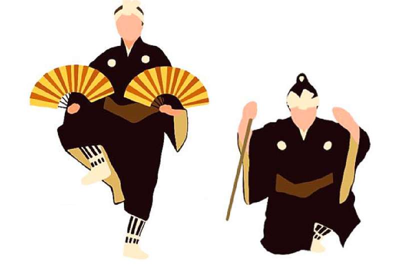 Illustration of traditional dancers for the two songs studied in this paper. Credit: Boontigan Kuhasubpasin Traditional Okinawan songs rich with indigenous knowledge of climate and geology