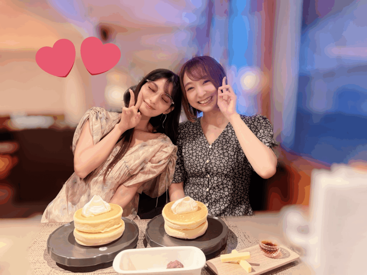 Fluffy Pancakes with Kouno Marika and Takagi Yurika