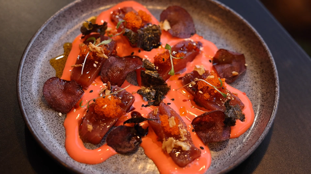 The tuna tiradito dish at KION in Belfast