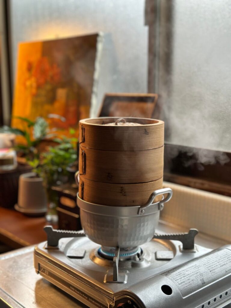 using a bamboo steamer