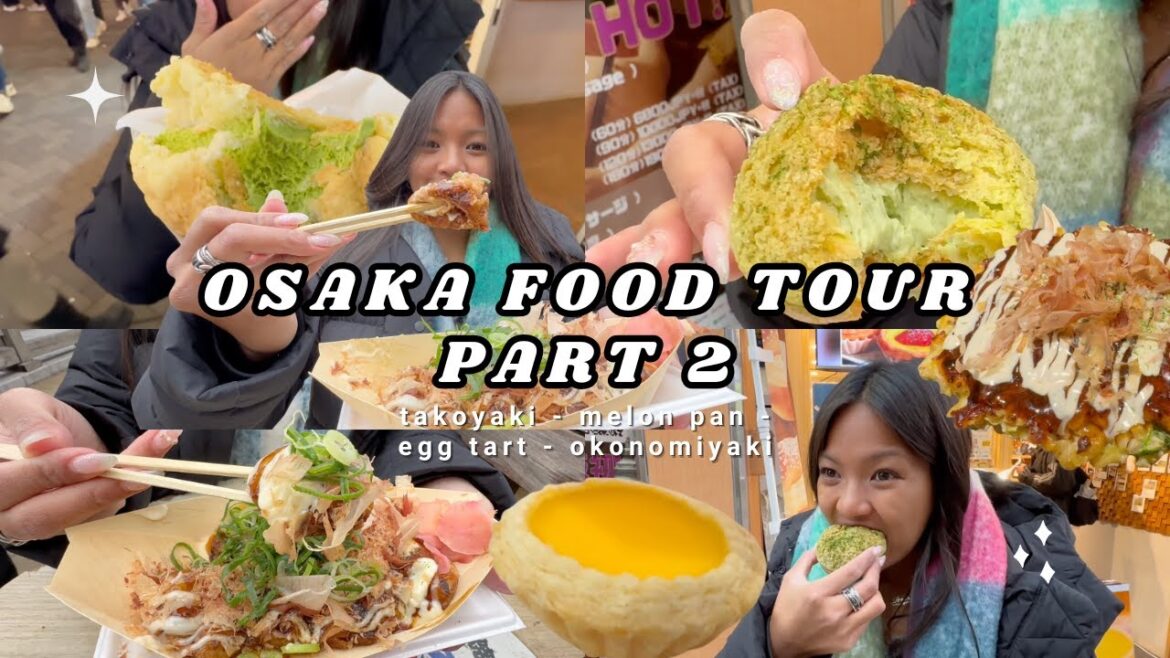 What to Eat in Osaka Part 2 🇯🇵 | Takoyaki, Okonomiyaki, Matcha Buns & the BEST Bites!