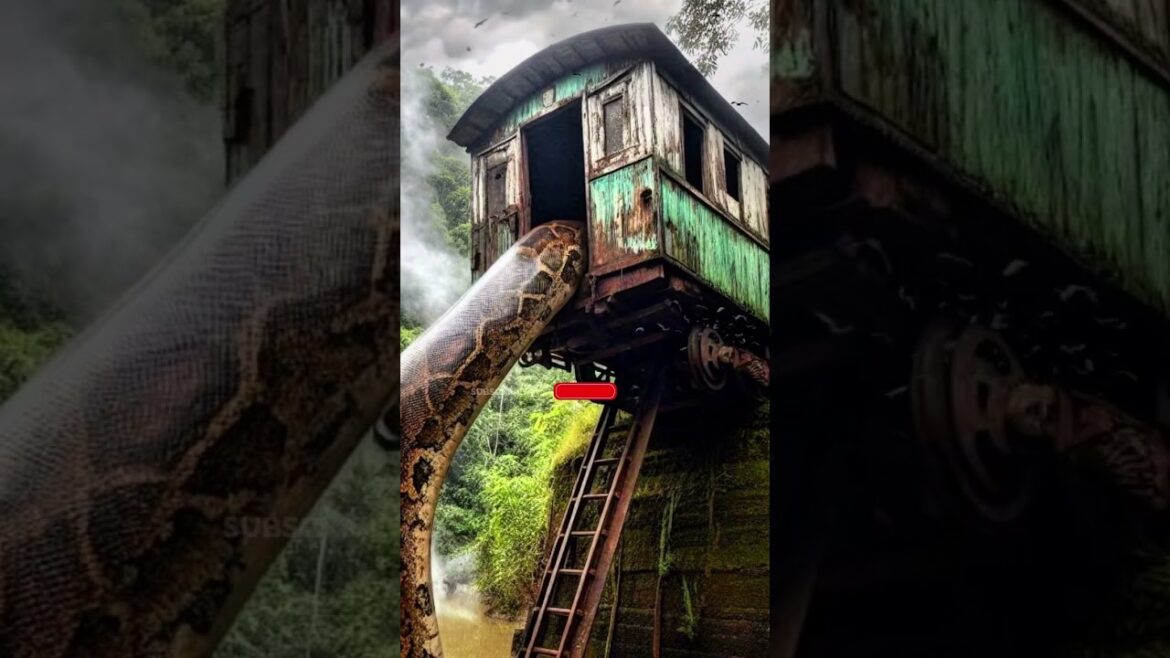 Nature Exploration | Snake & Old Train | Amazon Jungle #shorts #trending #memes