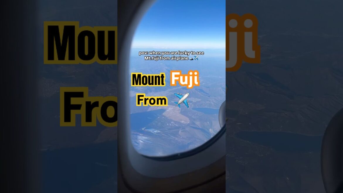 Mount Fuji From Aeroplane ✈️ #mountfuji