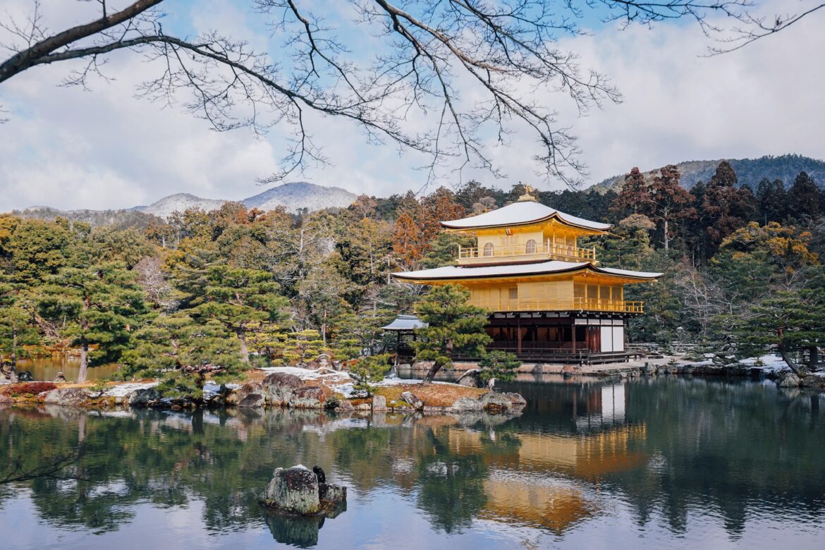 Snowy Kinkaku-ji Temple