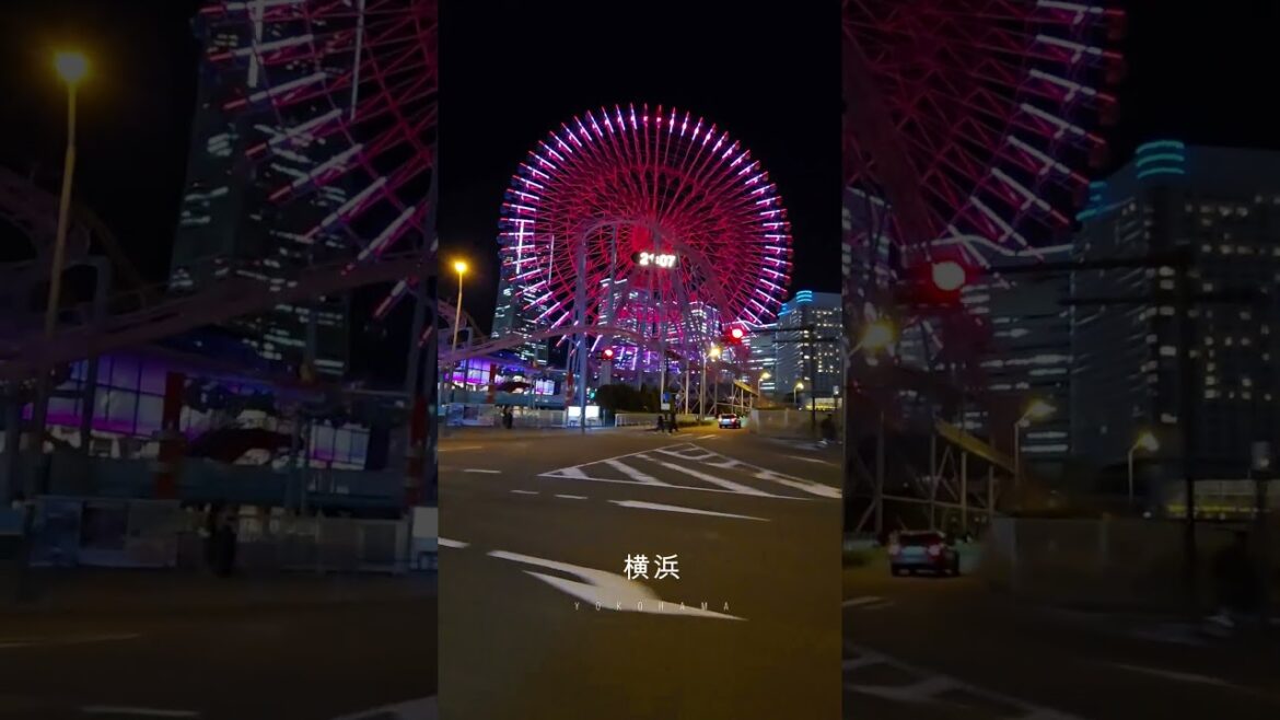 Cruising Through Yokohama’s Iconic Night View 🚗✨
