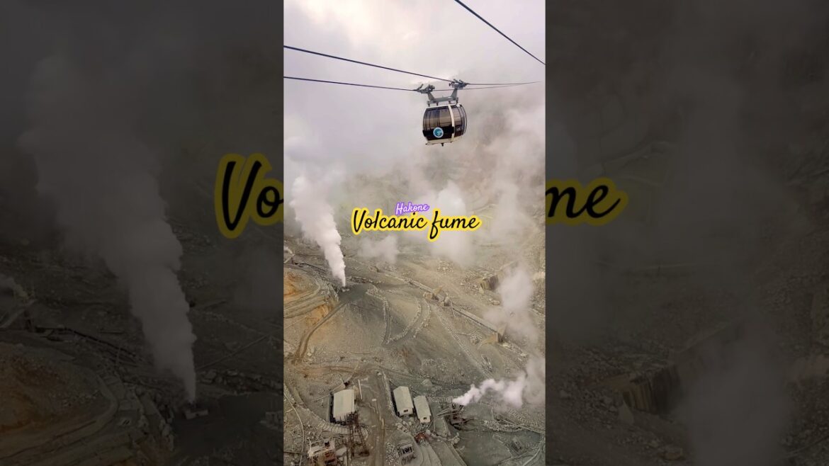 Sulfuric fumes | Hakone #travel #shorts #hakone #volcanicash #hotspring #cablecar #mountainvibes