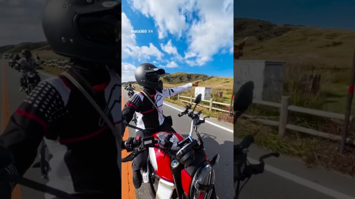 日本熊本 阿蘇火山騎車旅行 #草千里 #上米塚