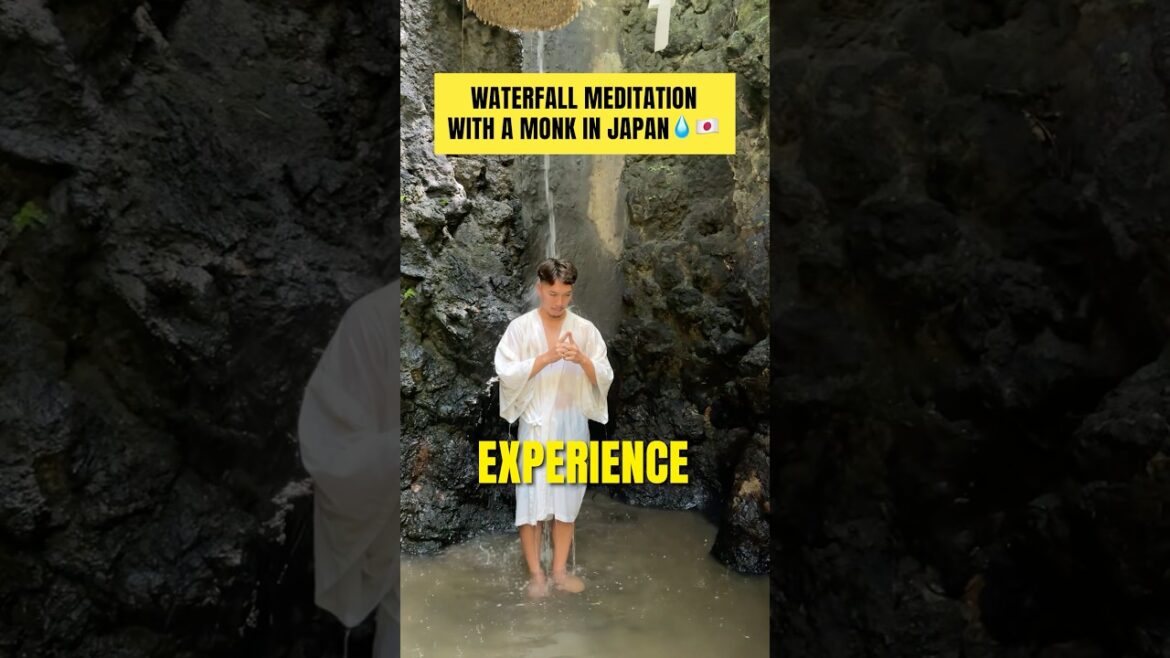 Weterfall meditation with a monk in Japan🇯🇵 #visitjapan #japantravel #japantrip Weterfall meditation with a monk in Japan🇯🇵 #visitjapan #japantravel #japantrip