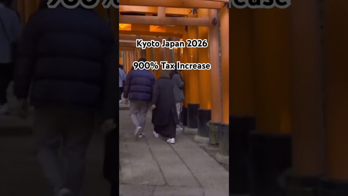 Due to a surge in over tourism, Kyoto Japan accommodation tax will increase 900% starting March 2026