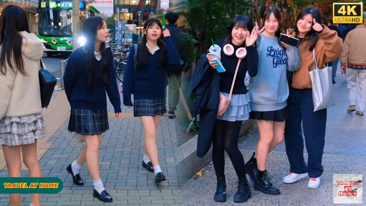 4K HDR Japan travel 2025 | Walk in Shibuya (渋谷) Tokyo Japan |Relaxing Natural City ambience