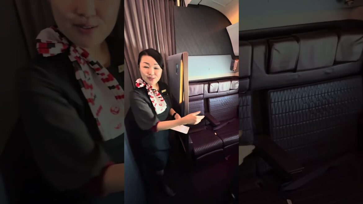 Japan Airlines First Class in the A350 #jal #firstclass #flight