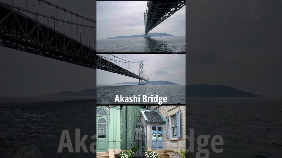 Akashi Bridge Marvel in 15 Secs! | Japan | 01 #bridgeview #akashi #engineering