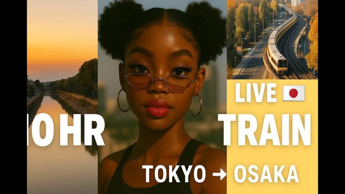 📍10HR LIVE | Tokyo to Osaka Bullet Train Ride 🚄 | Sunset Window Views + Chill Beats #Ashleeloveit