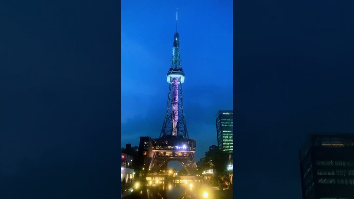 The tower is so beautiful！😍 中部電力 MIRAI TOWER #japan #tower #nagoya