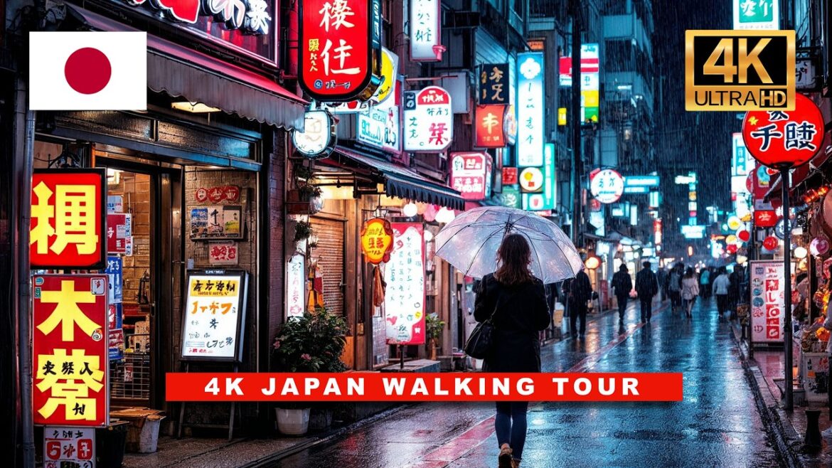 [4K HDR) Walk in Heavy Rain at Night in Tokyo, Japan #ASMR [4K HDR) Walk in Heavy Rain at Night in Tokyo, Japan #ASMR