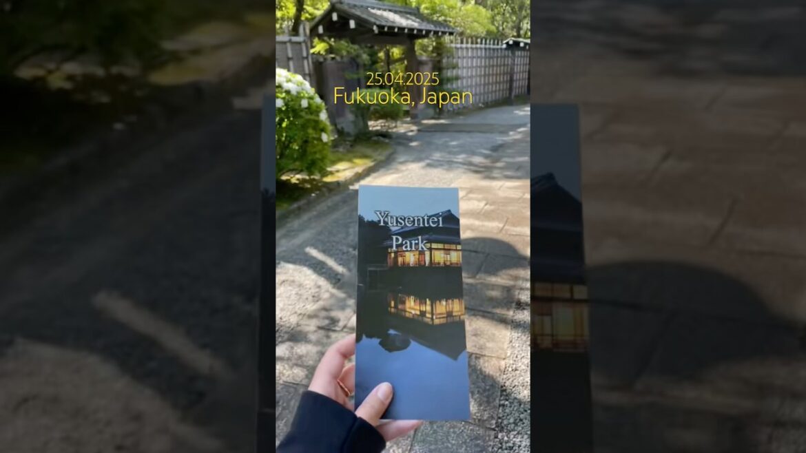 25.04.2025 - Yusentei Park, Fukuoka,Japan #vlog #travel #matcha #japan #fukuoka #japanpark #teahouse