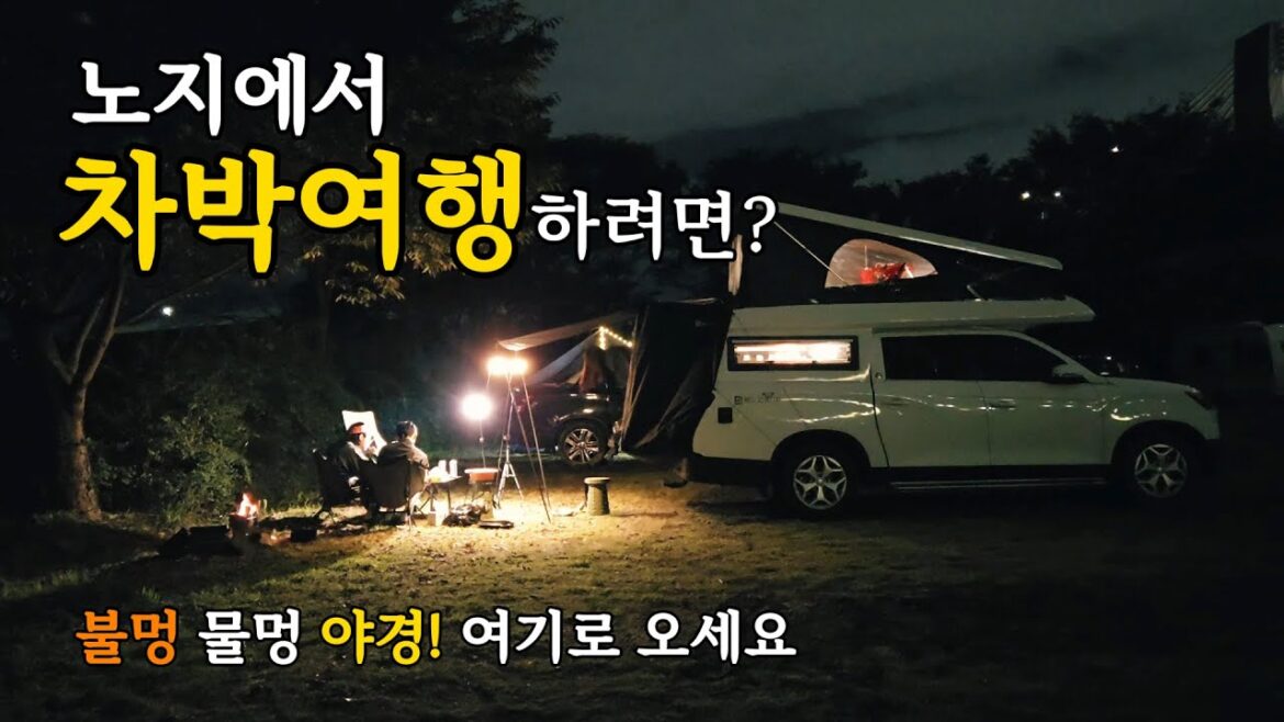 이런 멋진 야경이 충주에 있다고? 🏕️노지캠핑과 아늑한 차박 그리고 🚌감성여행