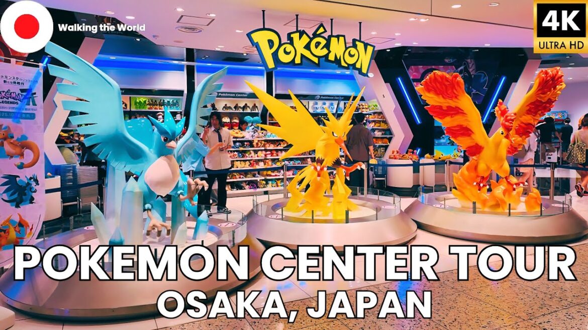 Pokémon Center Osaka DX + Pokemon Cafe Japan FULL Tour [4K]