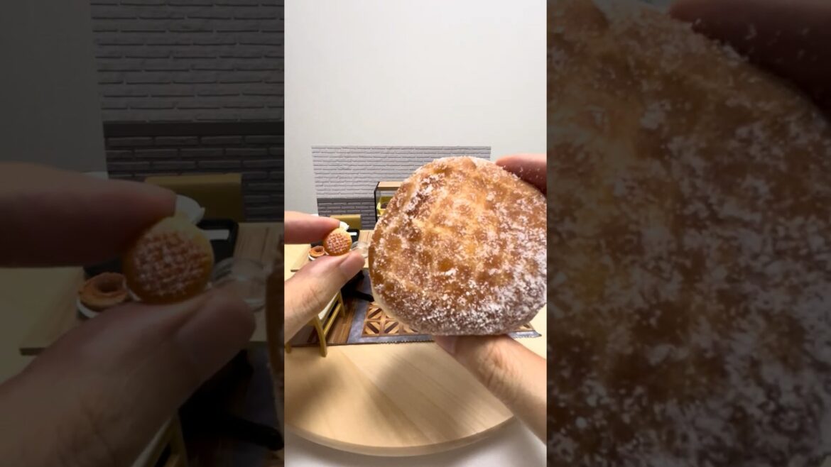 🥯Misdo Japanese Donut Shop Re-Ment Miniature Angel Cream #shorts