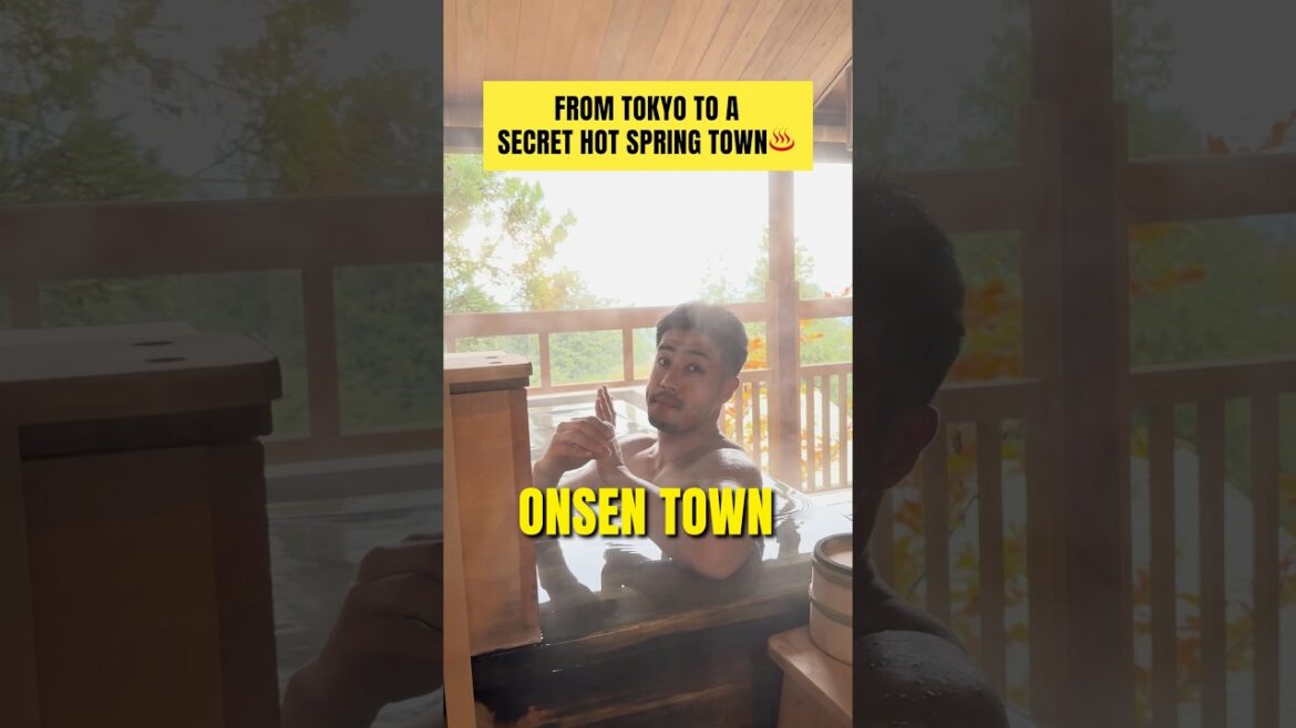 Day trip from Tokyo to a hot spring town in Nagano♨️ #visitjapan #japantrip #japantravel