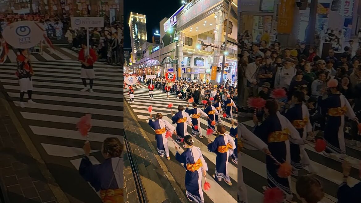 Ohara Festival Clips 2025 (おはら祭 ). Biggest Festival in Kagoshima, Japan. Night Parade.