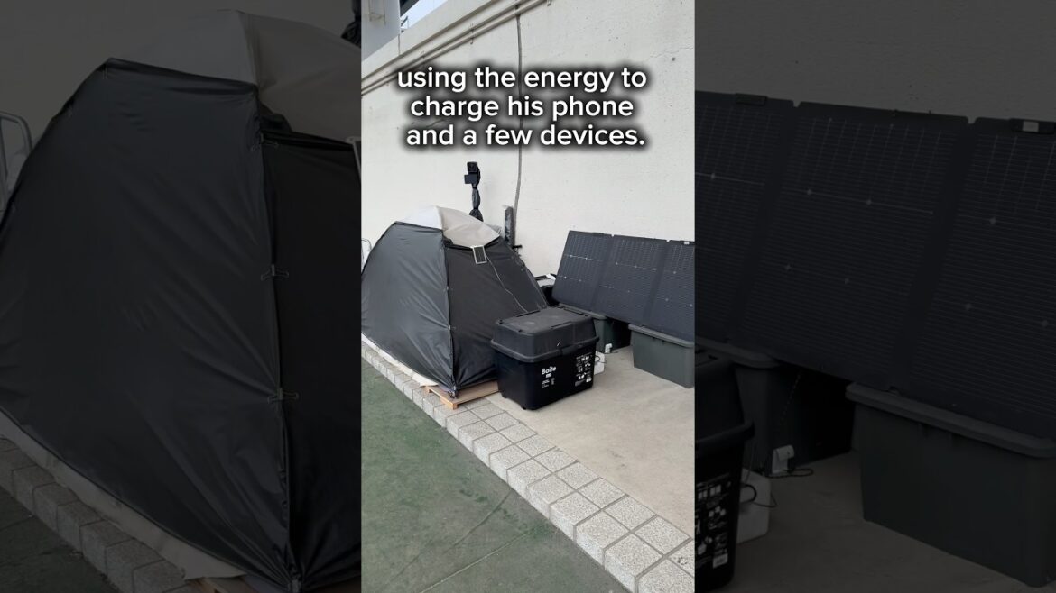 How a Homeless Man in Tokyo Uses Solar Power to Surviv