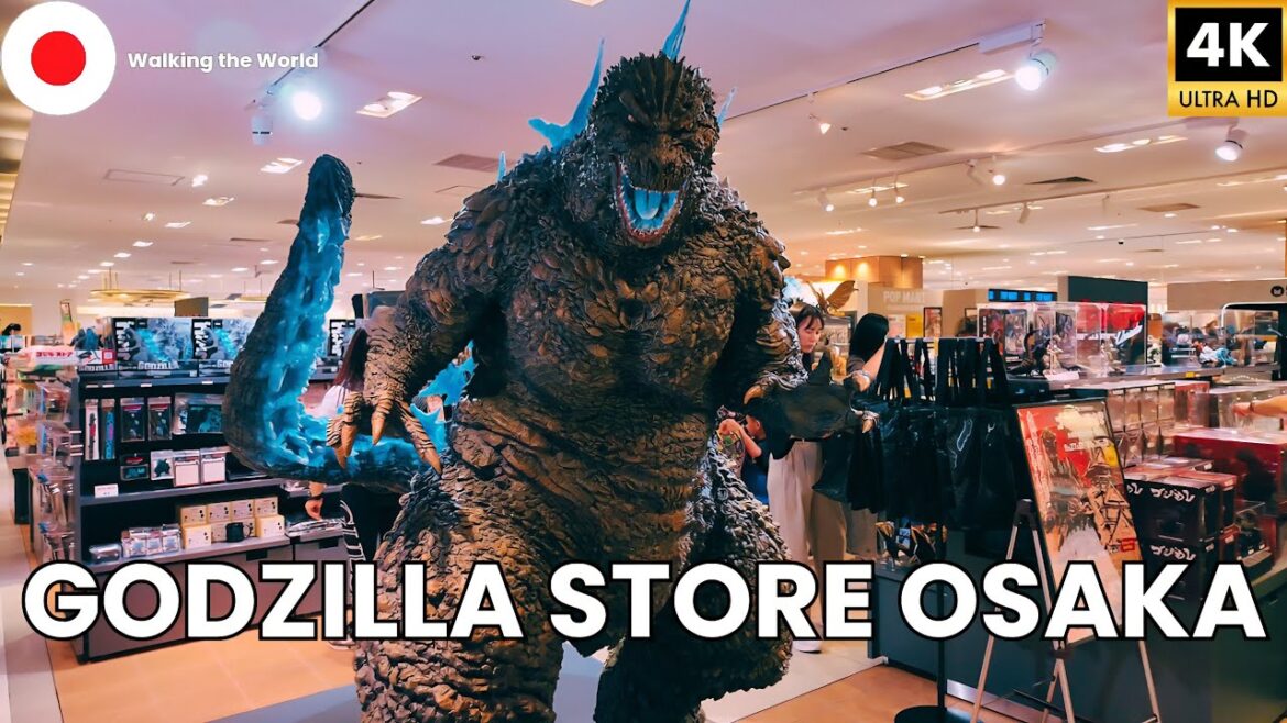 Ultimate Godzilla Store Walkthrough in Osaka Japan! [4K]