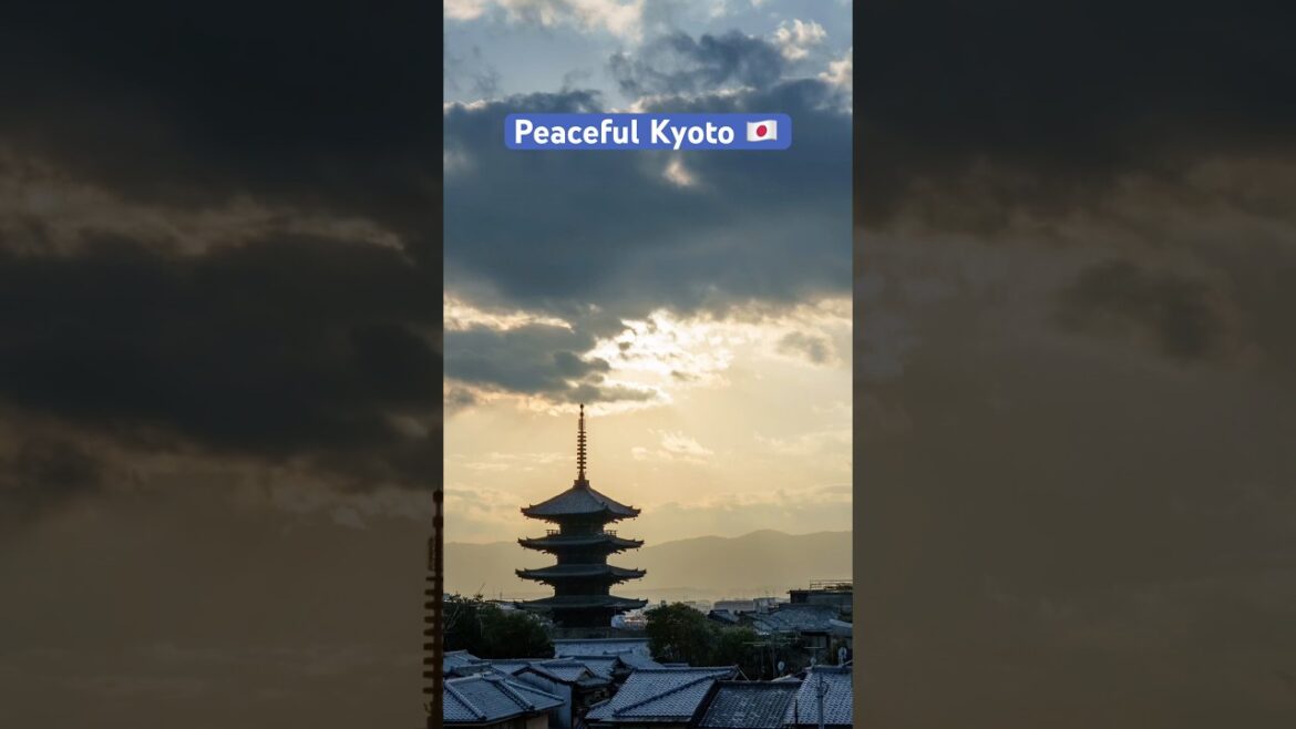 Heavenly Sunrise in Japan ⛩️ | Five-Story Pagoda Kyoto #shorts