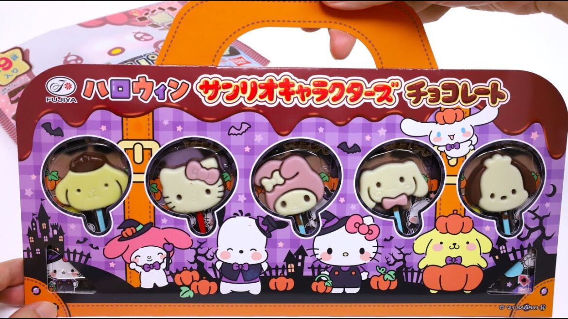 Hello Kitty and Sanrio Characters Halloween Lollipop Chocolate and Charapaki Chocolate