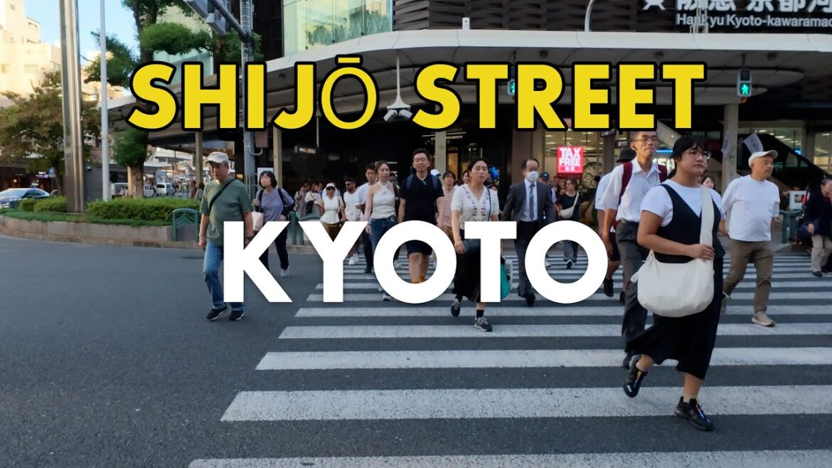 Shijō Street - Kyoto Walking Tour 4K