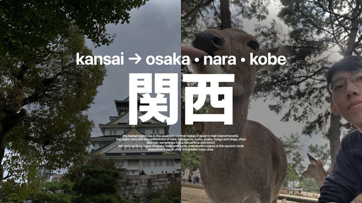 Exploring the Kansai Region (Osaka, Nara, Kobe) / 2025 Vlog / JQ Bai Exploring the Kansai Region (Osaka, Nara, Kobe) / 2025 Vlog / JQ Bai