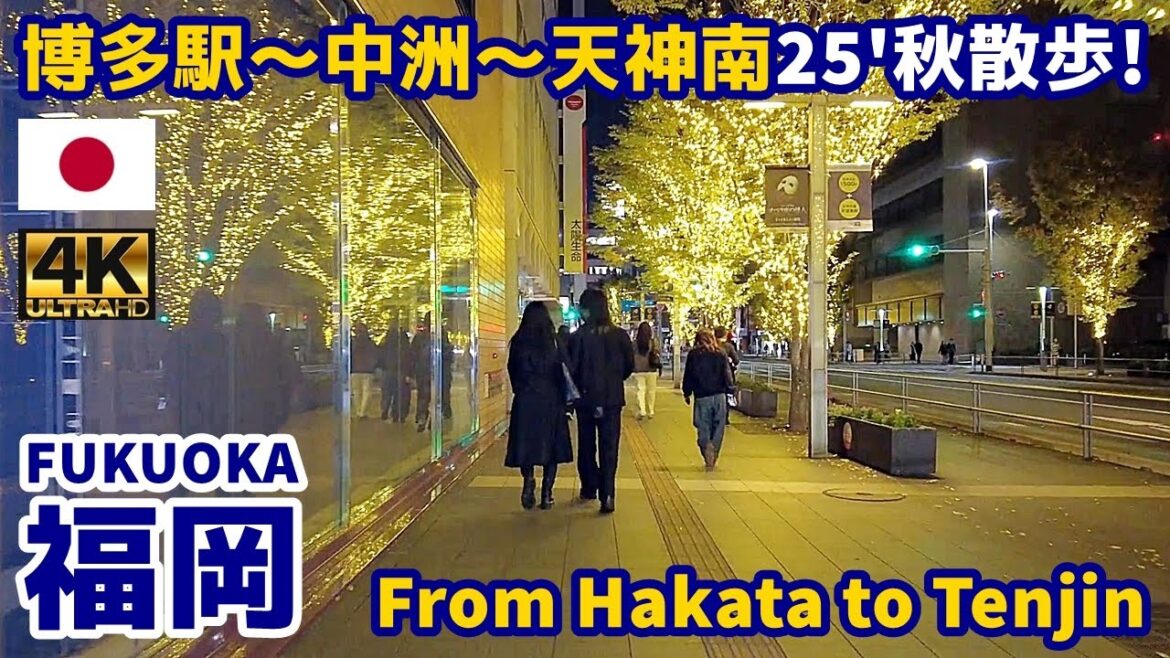 4K【Fukuoka Walking Tour/福岡】20 博多駅~天神南 2025秋散歩|From Hakata to Tenjin-minami|Japan|Kyushu|九州|旅行|観光|街歩き 4K【Fukuoka Walking Tour/福岡】20 博多駅~天神南 2025秋散歩|From Hakata to Tenjin-minami|Japan|Kyushu|九州|旅行|観光|街歩き