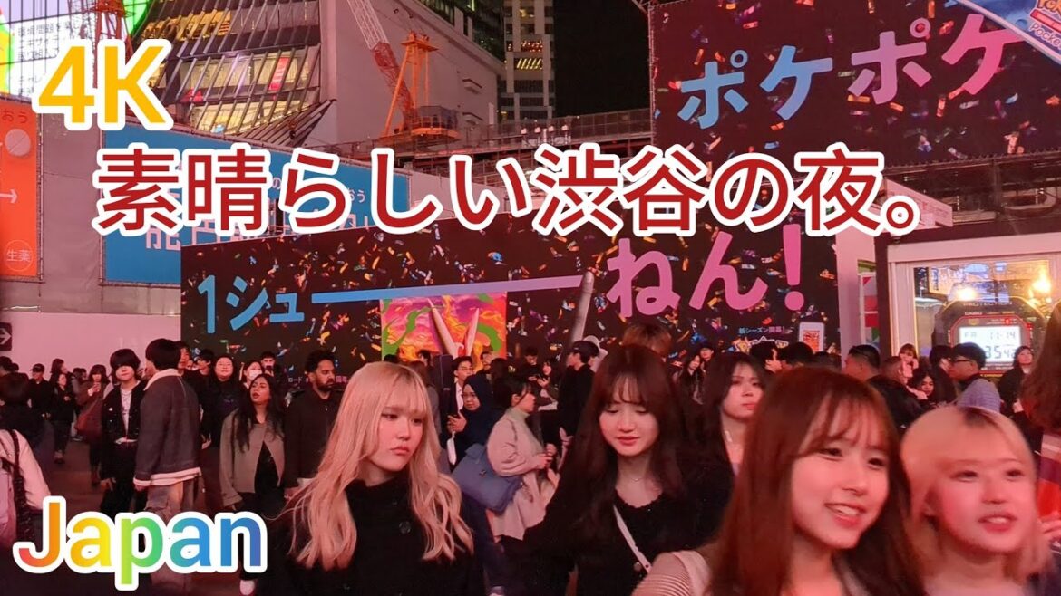 Evening Walking Tour & Sightseeing around Shibuya. Tokyo, Japan. Evening Walking Tour & Sightseeing around Shibuya. Tokyo, Japan.