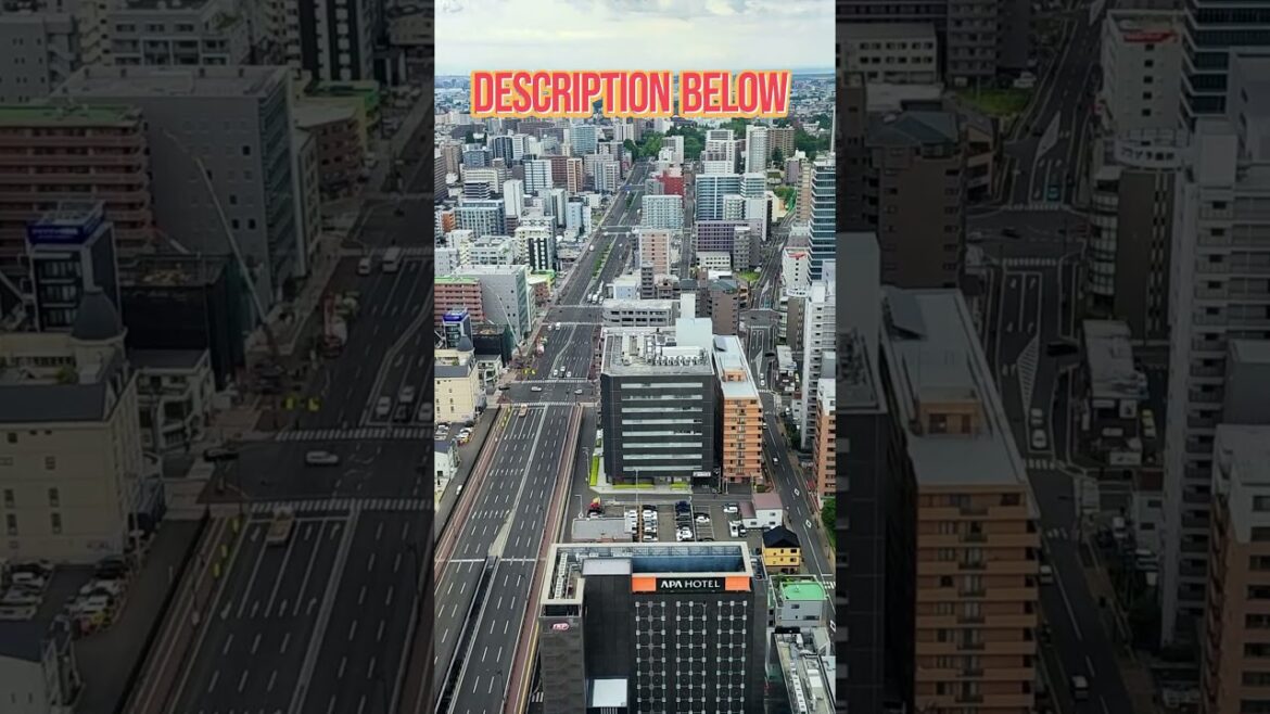 Stunning City View of Sendai, Japan | Cityscape Skyscraper View - Asia City Panorama