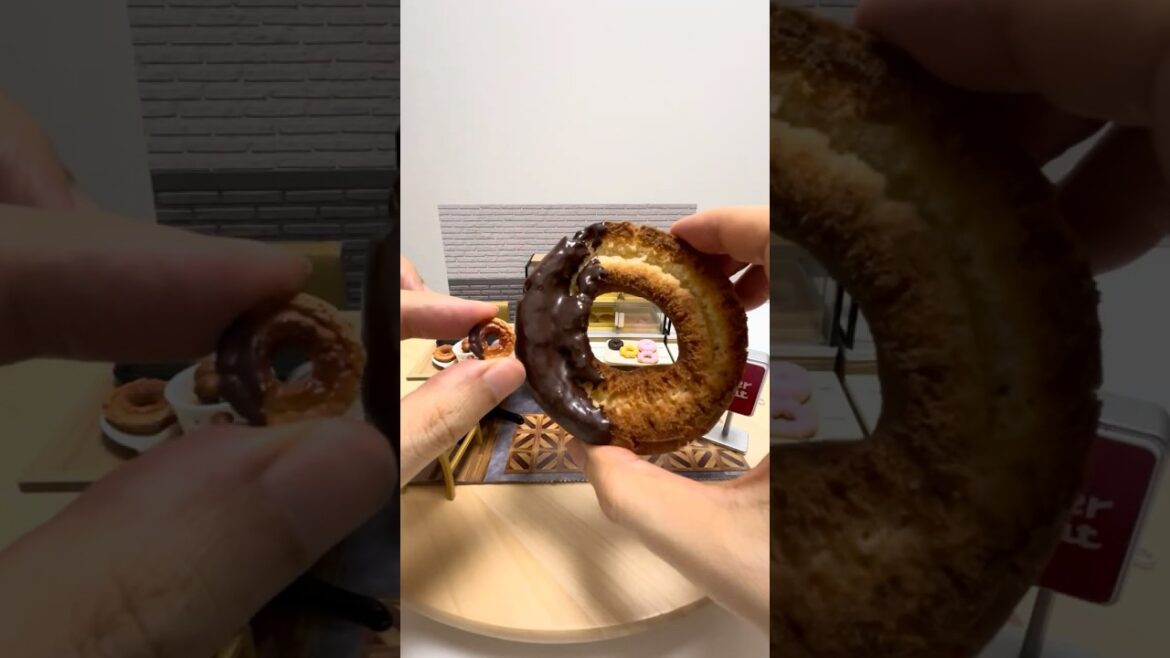 🥯Misdo Japanese Donut Shop Re-Ment Miniature Chocolate Fashion #shorts