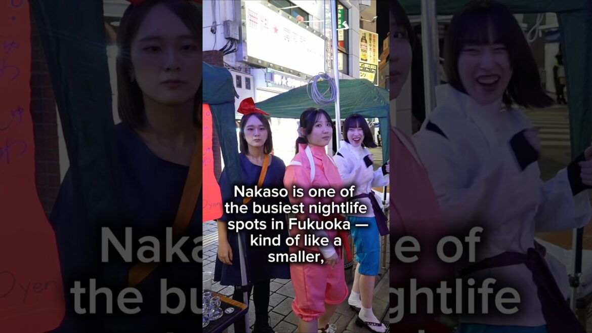 Cute Moment in Fukuoka’s Nightlife 🇯🇵