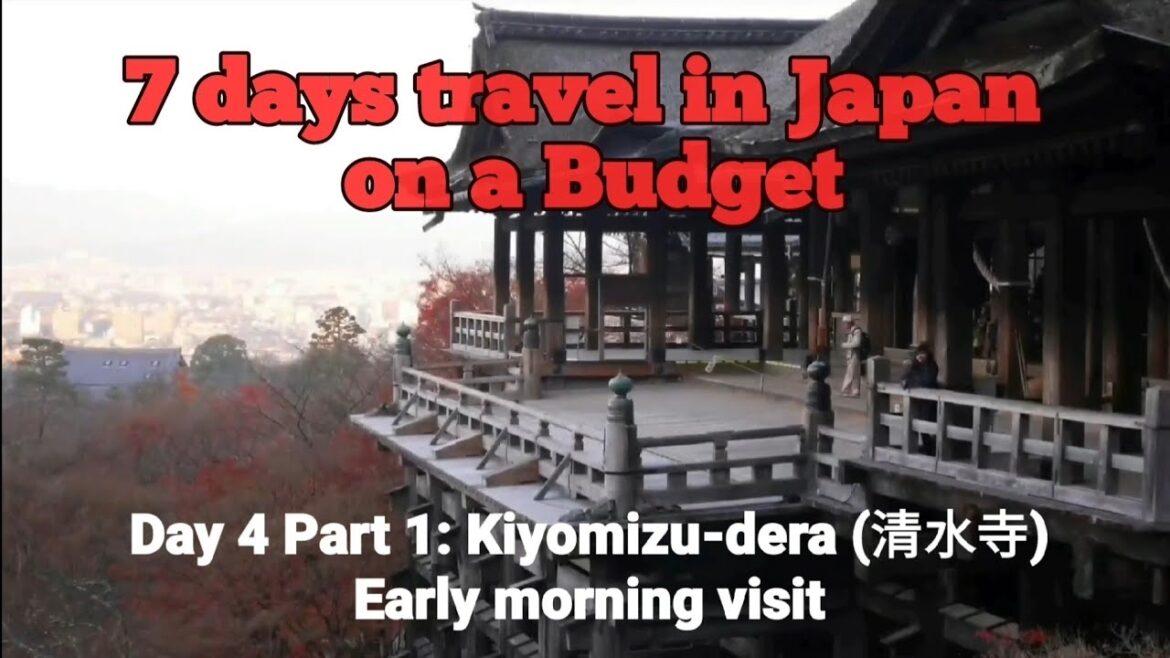 7days Autumn Japan Trip D4 Part1; Sunrise in Kiyomizu-dera (清水寺). Early morning visit